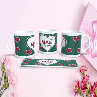 Imagem de Caneca de Porcelana 325ML Mães Estampa 72 para Presente Dia das Mães Apta Micro-ondas e...