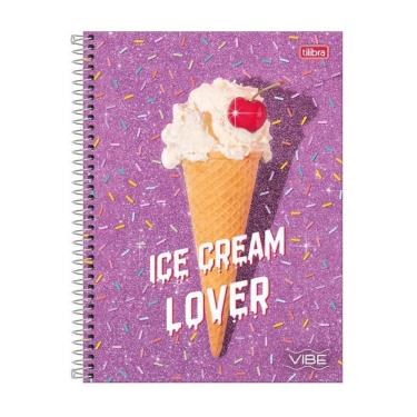Imagem de Caderno Espiral Capa Dura 10 Matérias Tilibra Vibe Feminino com Pauta e Divisórias 160 Folhas Escolar Escritório