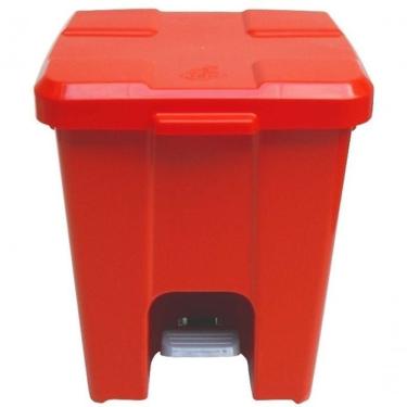 Imagem de Cesto Lixeira Quadrada Plástica 25L com Pedal para Cozinha e Escritório