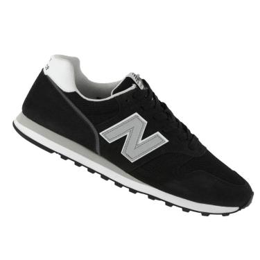 Imagem de Tênis New Balance 373 V2 Preto e Prata - Masculino - 40 - Preto-Masculino