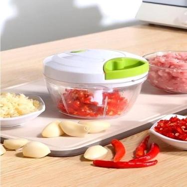 Imagem de Mini Processador de Alimentos Manual 3 Lâminas Envio Imediato - WL.PRO