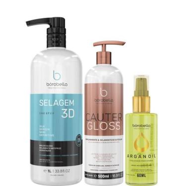 Imagem de Borabella Selagem Capilar 1L + Cauter 500ml + Argan 60ml