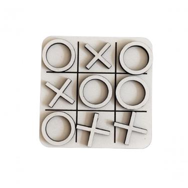 Imagem de Jogo da Velha F031 Passatempo em MDF 3MM com Corte e Gravação CNC Laser de Alta Precisã...