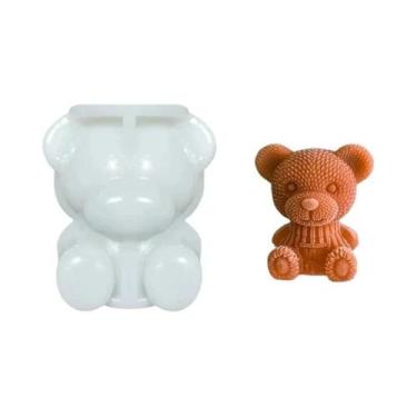 Imagem de Forma De Silicone 3D Urso Para Gelo, Ferramenta DIY Para Fazer Sorvete