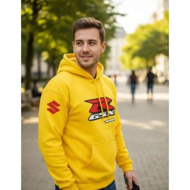 Imagem de Blusa De Frio Casaco De Moletom Moto Srad GSX 1000 unissex - Marinho S