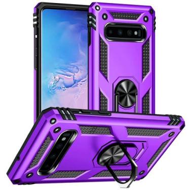 Imagem de Capa de telefone Aozuoton para Samsung Galaxy S10 roxa