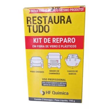 Imagem de Kit Restauratudo Reparo Cola Parachoque Vedachoque 190gr - HF QUIMICA