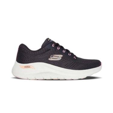 Imagem de Tênis Skechers Arch Fit 2.0 Big League Feminino, 36, Metalico
