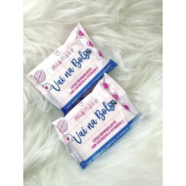 Imagem de Lenço Demaquilante Mia Make Vai na Bolsa 4 em 1  Colágeno + Vitamina C