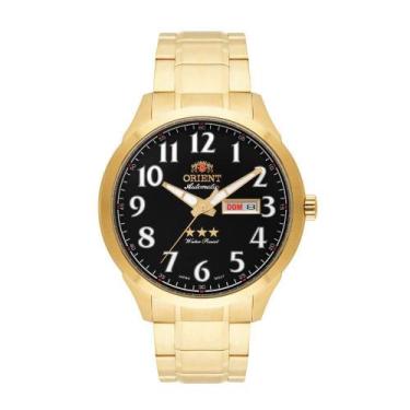 Imagem de Relógio Masculino Orient Dourado Automático 3 Estrelas