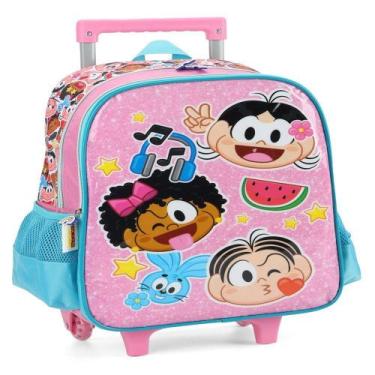 Imagem de Mochila de Rodinhas Infantil Turma da Mônica Rosa Ref.IC39712MNRS Luxc