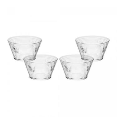 Imagem de Conjunto 4 Bowls Lines Butterfly 10,5x6cm em Vidro Wolff