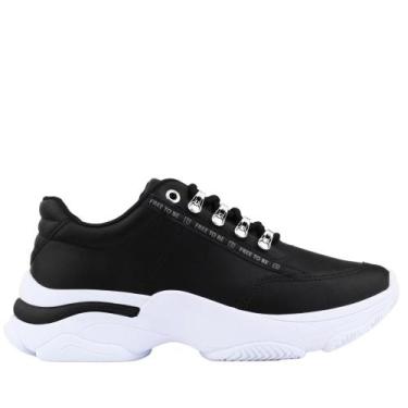 Imagem de Tênis Casual Feminino Flatform Dad Sneaker Ramarim 23-74202, Preto nap