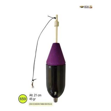 Imagem de Boia cevadeira tamba barão 45g ref:659 - BOIAS BARÃO, Preto c, Roxo