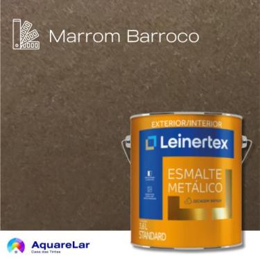 Imagem de Esmalte Metálico Leinertex 3,6L, MARROM BARROCO, 3,6L