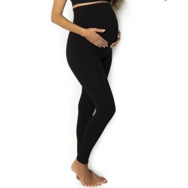 Imagem de Meia Calça Trifil Legging Maternidade Sem Costura Feminina, Preto, Úni