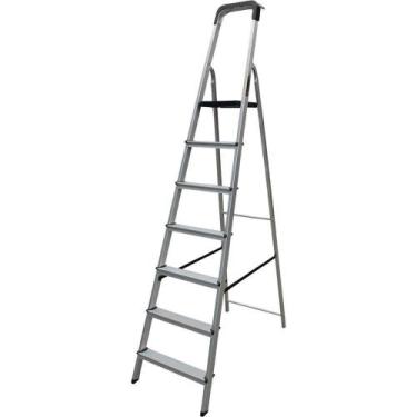 Imagem de Escada em Alumínio 7 Degraus, 150 kg, Esc0027 Botafogo
