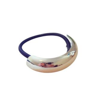 Imagem de Laçarote de Cabelo com Enfeite Metálico Oval - - Pistache Acessórios, 