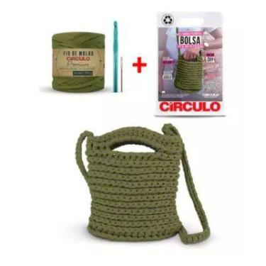 Imagem de Kit minha primeira bolsa fio de malha premium cor 4 floresta selvagem 