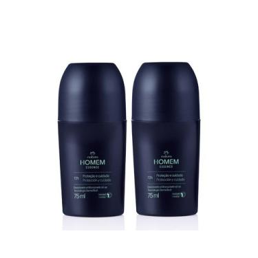 Imagem de Desodorante Antitranspirante Roll-On Natura Homem Essence kit 2