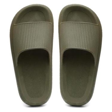 Imagem de Chinelo Ortopédico Feminino Masculino Usaflex Borracha, Verde, 34, Mas