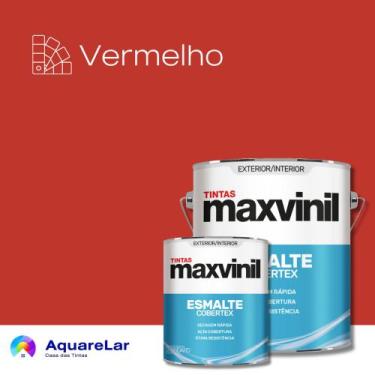 Imagem de Esmalte Cobertex Maxvinil Brilhante, VERMELHO, 900ML
