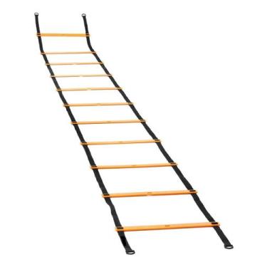 Imagem de Escada de Agilidade Rígida 10 Degraus Regulável para Treino Funcional 