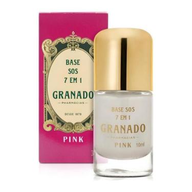 Imagem de Esmalte Base Fortalecedora De Unhas Sos 7 Em 1 Granado Pink Transparen