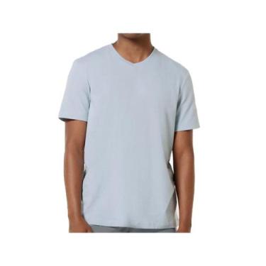 Imagem de Camiseta Hering Masculina Meia Manga 022b Azul, P, Azul
