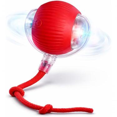 Imagem de Brinquedo para Pet Genérico Bolinha Interativa Recarregável com Movimento Automático e Led para Cães e Gatos