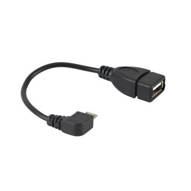 Imagem de Cabo Otg Micro Usb X Usb 2.0 C-076 15cm para Carregar Celular e Transferir Dados Evus