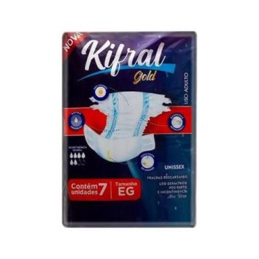Imagem de Fralda Geriátrica Descart Kifral - Tam Eg (kit 4pctx7un)
