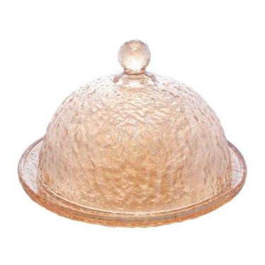 Imagem de Queijeira Com Tampa Lyor Petra 19,5cm Cristal