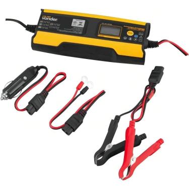 Imagem de Carregador Inteligente de Bateria 6-12V CIB 085 para Motos e Automóveis com Microprocessador Vonder