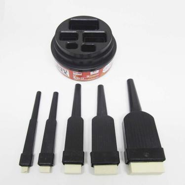 Imagem de Kit de Pincéis para Cartazes Radex PDV Profissional com 5 Pincéis de Pontas em Medidas Diferentes para Traços Variados