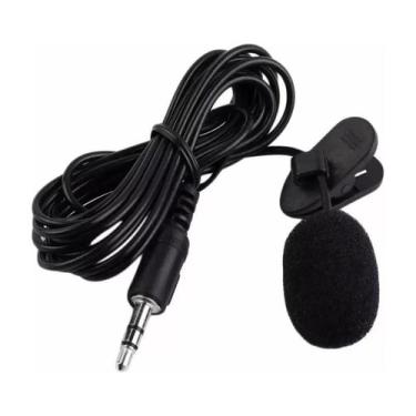 Imagem de Mini Microfone de Lapela Para Celular P2 Com Fio - Tomate