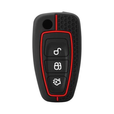Imagem de Capa De Silicone Para Chave Remota Ford Focus Fiesta Transit Custom MK