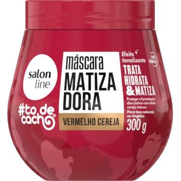 Imagem de Salon Line, Máscara Matizadora #TodeCacho, Vermelho Cereja, Vegano - Para Cabelos Ondulados, Cacheados e Crespos, 300 g