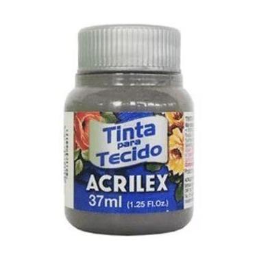 Imagem de Tinta De Tecido 37ml Acrilex Cinza 933 Tinta De Tecido 37ml Acrilex Ci