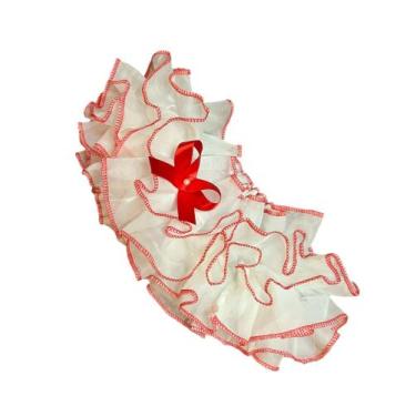 Imagem de Calcinha Bunda Rica Bebê Infantil Tapa Fraldas Luxo - Baby Luxo, Branc