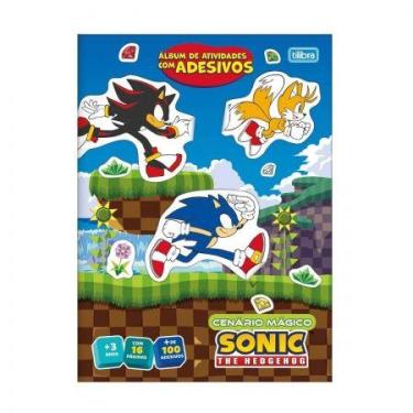 Imagem de Caderno de atividades Cenário Mágico Sonic com 8 folhas 406881 - Tilib