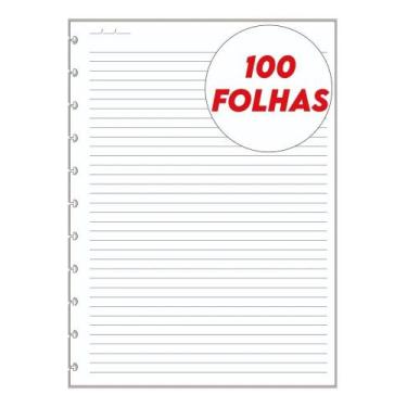 Imagem de Refil Caderno Inteligente Grande Pautado 90g Compatível 100f - Congrat