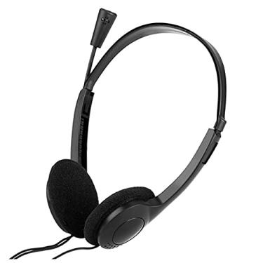Imagem de Fone de ouvido para jogos preto com fio, microfone de alta fidelidade, estéreo surround super baixo, adequado para jogadores e laptop desktop (preto)