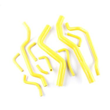 Imagem de LUXERAD Kit de mangueira de radiador de silicone de desempenho de 3 camadas 4,5 mm para MITSUBISHI ECLIPSE 2G Turbo 95-99 (amarelo)