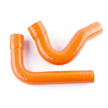 Imagem de LUXERAD Mangueira de radiador de refrigeração de silicone de desempenho de 3 camadas 4,5 mm para Ford Mustang/Falcon/Fairlane V8 67-70 (laranja)