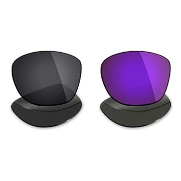 Imagem de 2 pares de lentes polarizadas de substituição da Mryok para óculos de sol Oakley Trillbe X – Opções