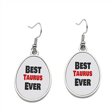 Imagem de Brinco Best Taurus Ever - Brincos pendentes para meninas - Presente de festa de aniversário dos namorados