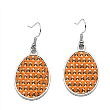 Imagem de Brinco retrô sem costura com corujas – Brincos pendentes para meninas – Presente de festa de aniversário dos namorados, Metal, Sem pedras preciosas