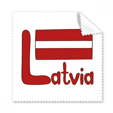 Imagem de Pano de limpeza com estampa vermelha da bandeira nacional da Letônia, 5 peças