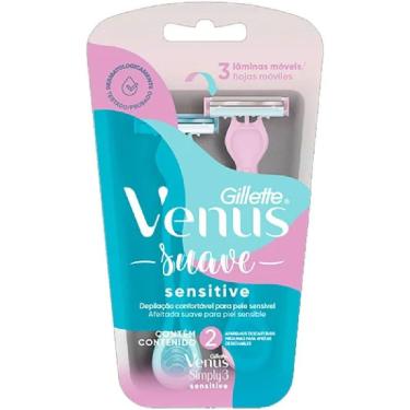 Imagem de Aparelho Para Depilar Gillette Vênus Suave Sensitive - 2 Unidades